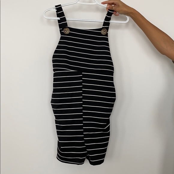 Boohoo maternity stripe romper - Picture 1 of 5